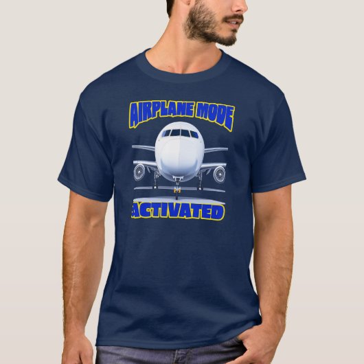 エアプランモード起動中 Tシャツ (正面)