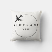 エアプランモード、旅行、ミニマリスト、航空 クッション (正面)