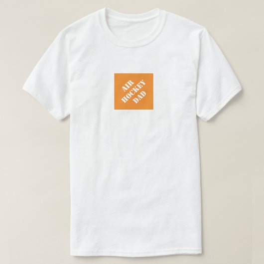 エアホッケーおもしろいパパユーモアのあるパパ父の日 Tシャツ (デザイン正面)
