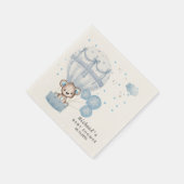 エアホットバルーンナプキンズ付きかわいいテディベア スタンダードカクテルナプキン (角)