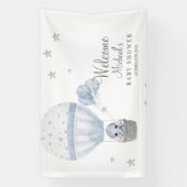 エアホットバルーン付きベビーシャワーゾウ 横断幕 (縦)