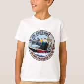 エアボートで誰も叫ぶのを聞くことができません Tシャツ (正面)