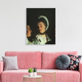 エアポンプでの鳥に対する実験， 1768 キャンバスプリント (インサイチュ (リビング))