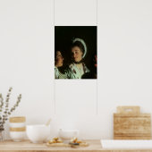 エアポンプでの鳥に対する実験, 1768 ポスター (キッチン)