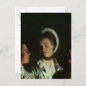 エアポンプでの鳥に対する実験, 1768 ポストカード (正面/裏面)