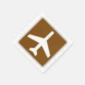 エアポートサイン紙ナプキンス スタンダードカクテルナプキン (角)