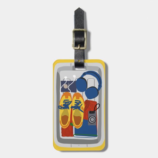 エアポートトレイエステティックカスタム ラゲッジタグ (正面縦)