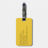 エアポートトレイエステティックカスタム ラゲッジタグ (裏面縦)