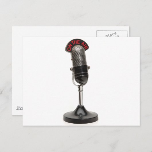 エアマイクでヴィンテージ ポストカード (正面/裏面)