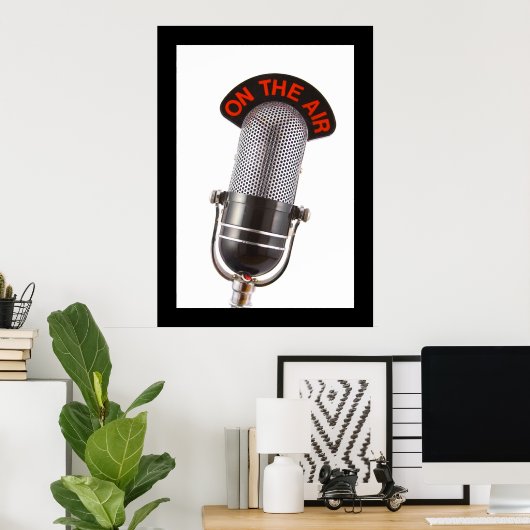 エアマイクのヴィンテージ ポスター (ホームオフィス)