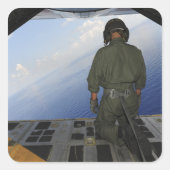 エアマンはメキシコ湾の海を観察する スクエアシール (正面)