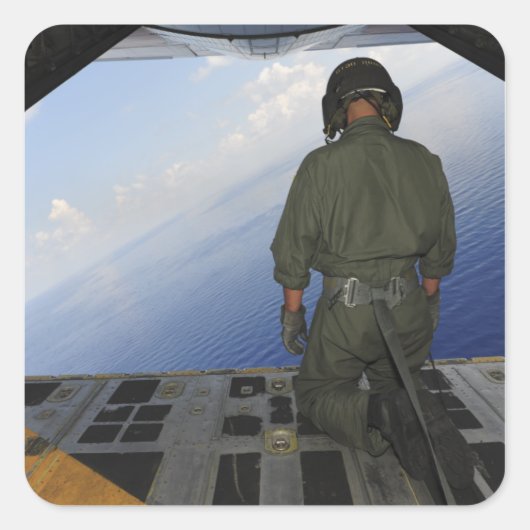 エアマンはメキシコ湾の海を観察する スクエアシール (正面)