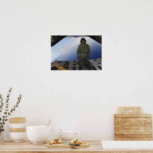 エアマンはメキシコ湾の海を観察する ポスター (キッチン)