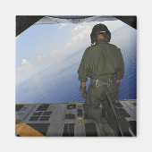 エアマンはメキシコ湾の海を観察する マグネット (正面)