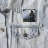 エアマンはメキシコ湾の海を観察する 缶バッジ (インサイチュ)