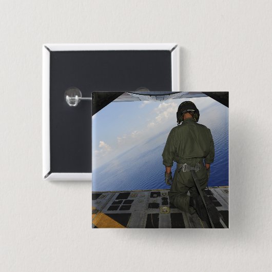 エアマンはメキシコ湾の海を観察する 缶バッジ (正面&裏面)