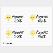 エアマンズシック 長方形シール (シート)