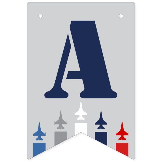 エアマンネームバナーエアフォース軍隊戦闘機ジェット バンティングフラッグ (第1の旗)