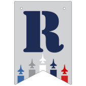 エアマンネームバナーエアフォース軍隊戦闘機ジェット バンティングフラッグ (第3の旗)