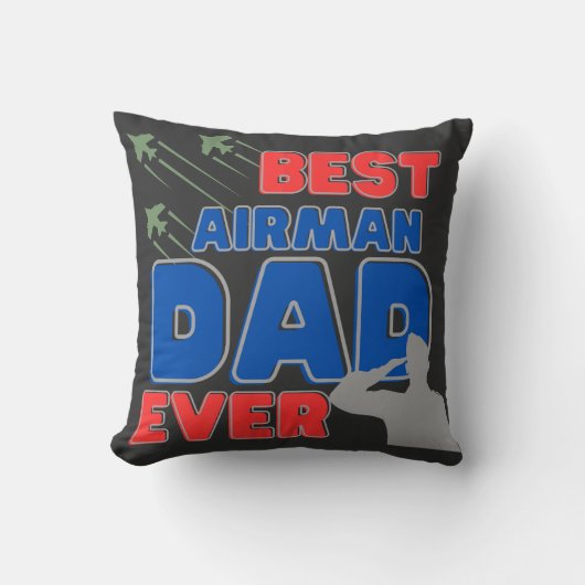 エアマ最高のンパパエバーファーズデイ装飾用クッション クッション (正面)