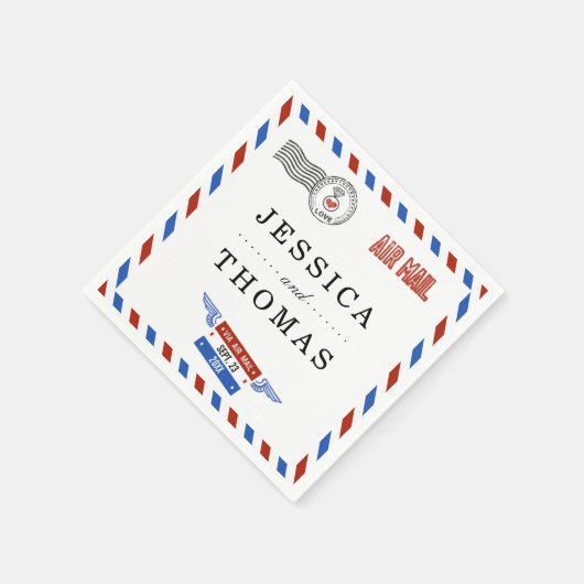 エアメモダンール結婚コレクション スタンダードカクテルナプキン (角)