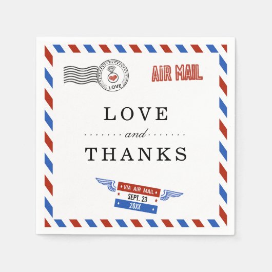 エアメモダンール結婚コレクション スタンダードカクテルナプキン (正面)