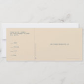 エアメールの飛行機搭乗券スタイルの結婚式招待状 招待状 (裏面)