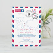 エアメールハートアイルランドとポル結婚ガル 招待状 (スタンド正面)