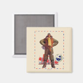 エアメールパイロット マグネット (正面/裏面)