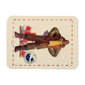 エアメールパイロット マグネット (横)