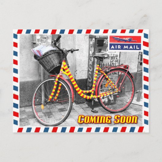 エアメール来サービス間もなく。.... ポストカード (正面)