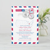 エアメール結婚オハイオ 招待状 (スタンド正面)