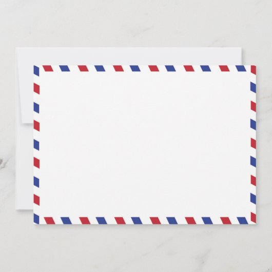 エアメール ウェディング ブレッシング カード (裏面)