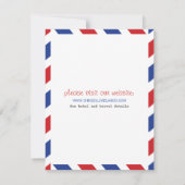 エアメール カード Save the Date (裏面)