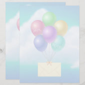 エアメール – 8.5インチx 11インチひな形シート (正面/裏面)