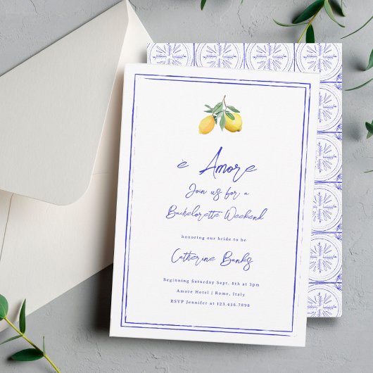 エアモーレイタリアンバチェロレッテ 招待状