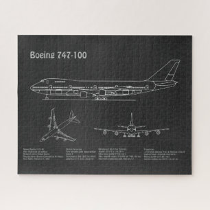 エアライナー747 – 航空機の設計図スケッチ計画PD ジグソーパズル