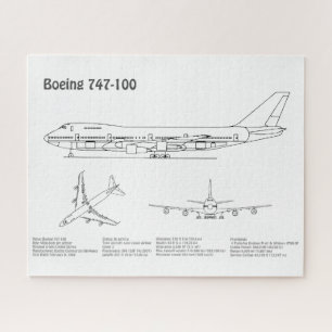 エアライナー747 – 飛行機の設計図スケッチ計画BD ジグソーパズル