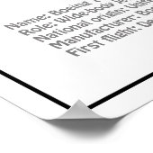 エアライナー787 – 飛行機の設計図スケッチ計画BD ポスター (角)