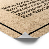 エアライナー787 – 飛行機の設計図スケッチ計画SD ポスター (角)