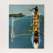 エアラインの統一されたハワイへの旅行ポスター ジグソーパズル (縦)