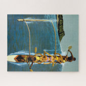 エアラインの統一されたハワイへの旅行ポスター ジグソーパズル (横)