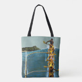 エアラインの統一されたハワイへの旅行ポスター トートバッグ (裏面)