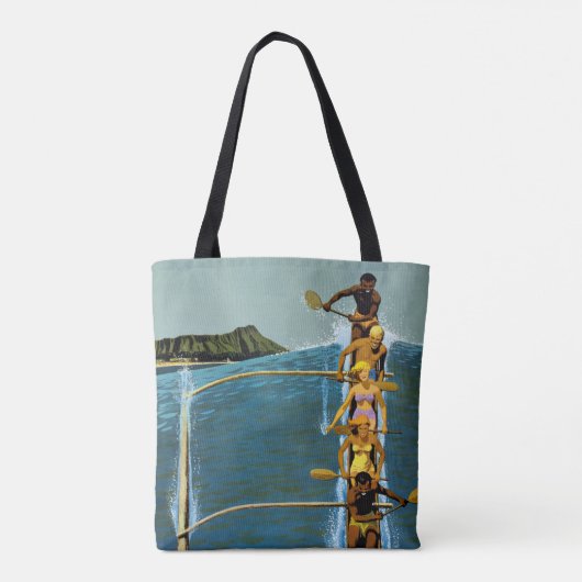 エアラインの統一されたハワイへの旅行ポスター トートバッグ (裏面)