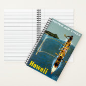 エアラインの統一されたハワイへの旅行ポスター ノートブック (内側)