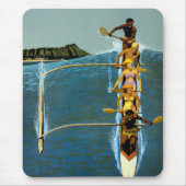 エアラインの統一されたハワイへの旅行ポスター マウスパッド (正面)