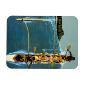 エアラインの統一されたハワイへの旅行ポスター マグネット (横)