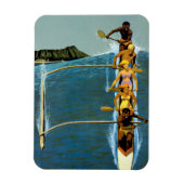 エアラインの統一されたハワイへの旅行ポスター マグネット (縦)