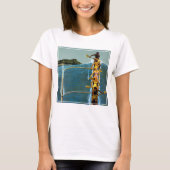 エアラインの統一されたハワイへの旅行ポスター Tシャツ (正面)