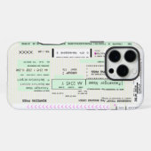 エアラインボーディングパス Ver2 をカスタマイズ iPhoneケース (裏面横)